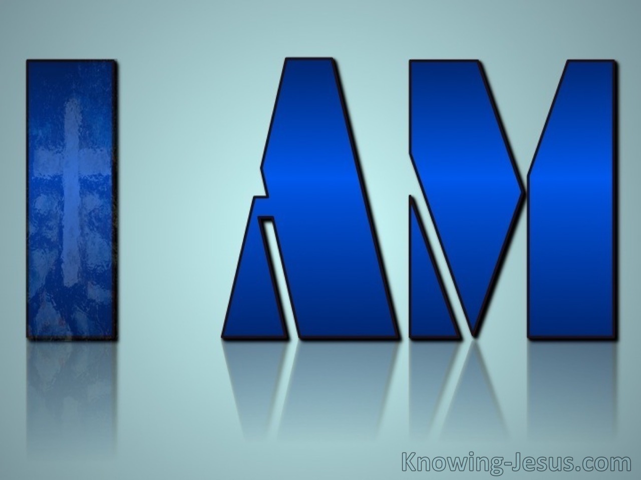 Matthew 27:11 Jesus said, I AM (blue)